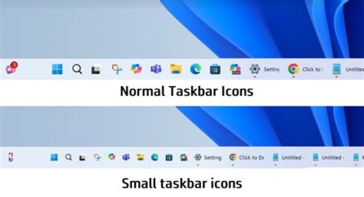 How do I make my taskbar icons/items this small?