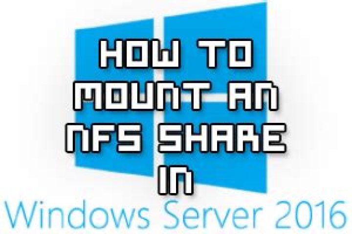 How do I mount an NFS share in Windows 8?