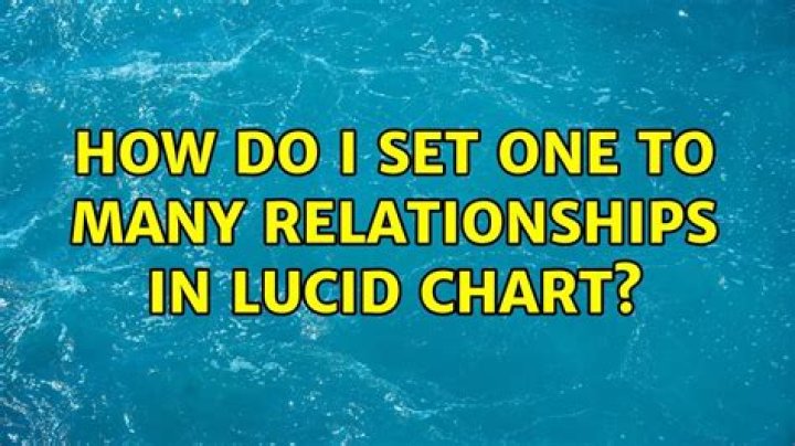 How do I set one to many relationships in lucid chart?