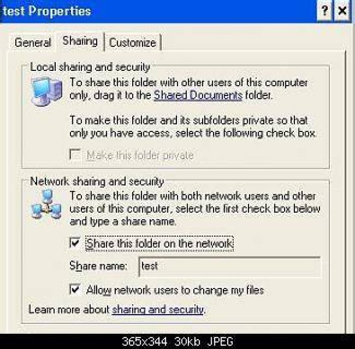 How do I share folders between Windows XP and Windows 7 machines?