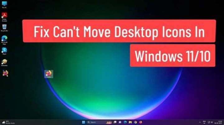 How do I stop Windows from moving desktop Icons?