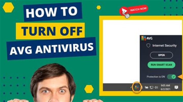 How do I temporarily turn off AVG Antivirus?