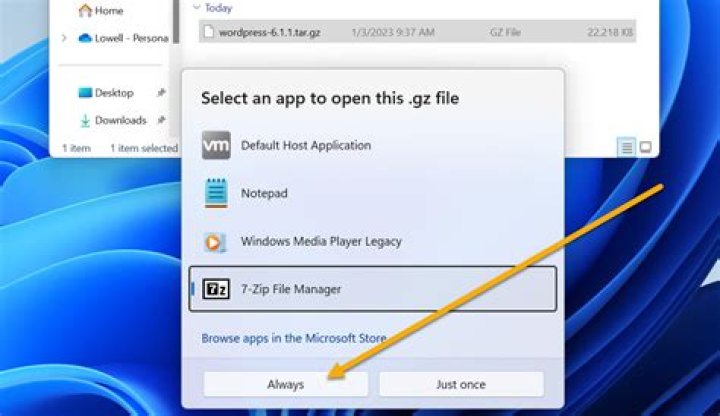 How do I use 7-Zip GUI for Windows to create .tar.gz files?