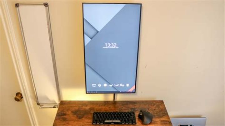 How to 'separate' a vertical oriented monitor?