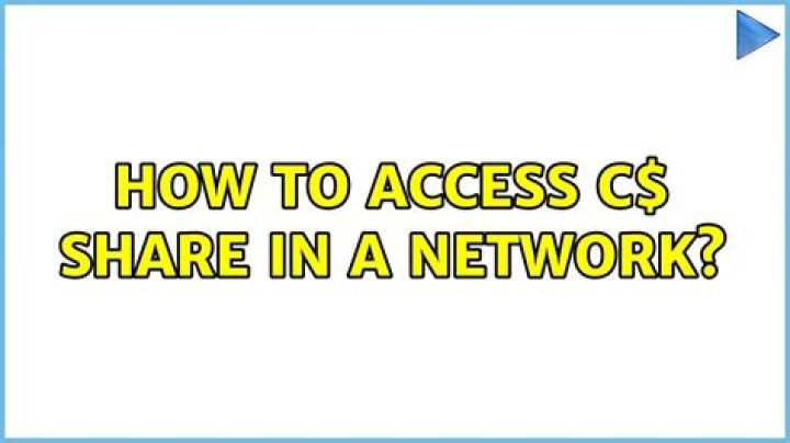 How to access C$ share in a network?