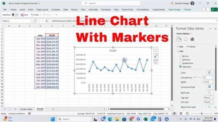 How to add markers to all series in an excel line chart in one go?