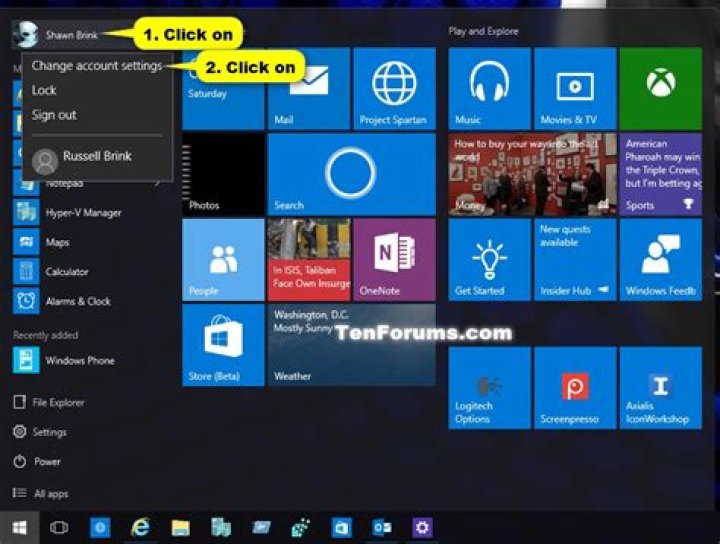 How to change account picture of DIFFERENT user in Windows 10?