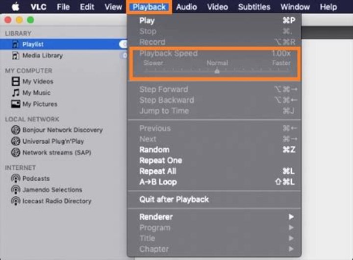 How to change playback speed steps in VLC Player?