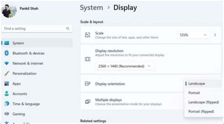 How to change the display orientation with a keyboard shortcut in Ubuntu?