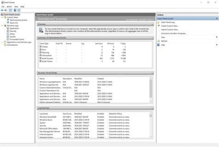 How to check the event log (if any) for network failure?