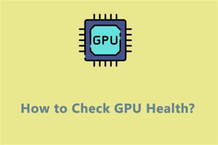 How to check the health of a GPU