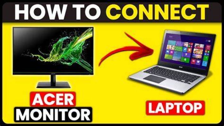 How to connect Acer monitor from Dell laptop?