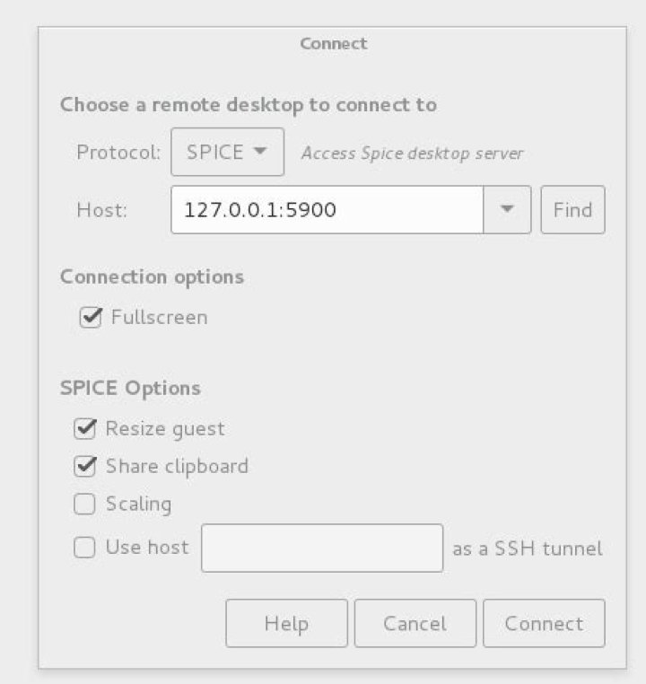 How to connect to local KVM guest via SSH tunnel