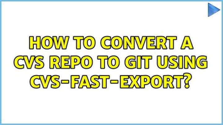 How to convert a CVS repo to GIT using cvs-fast-export?