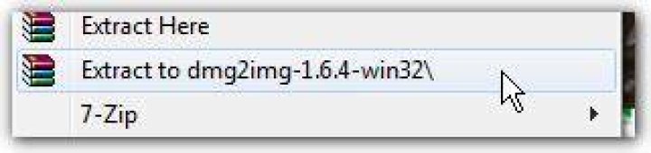 How to convert or burn a .DMG image file on Windows?