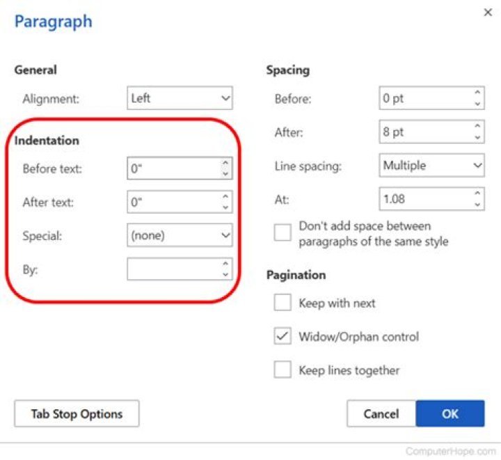 How to copy [just] the alignment and the indentation?