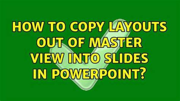 How to copy layouts out of master view into slides in PowerPoint?