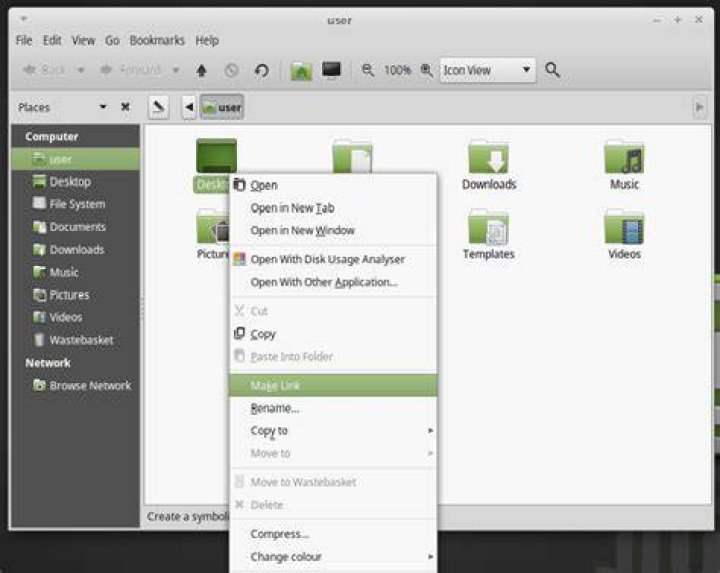 How to create shortcuts to application on the desktop on Linux Mint 18 or up?