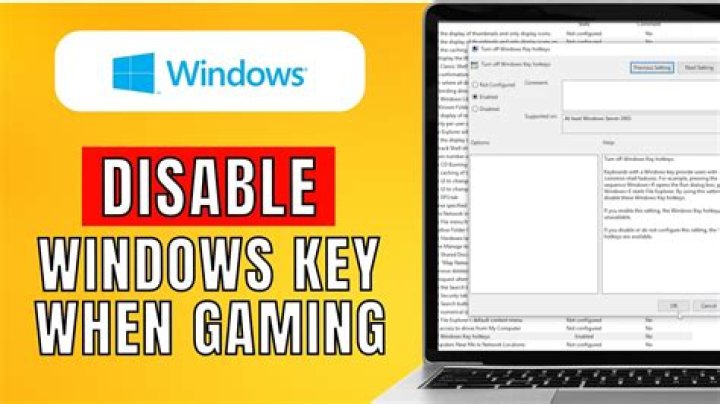 How to disable Win key while gaming so Windows does not kill me?