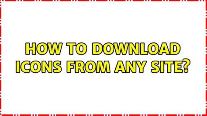 How to download icons from any site