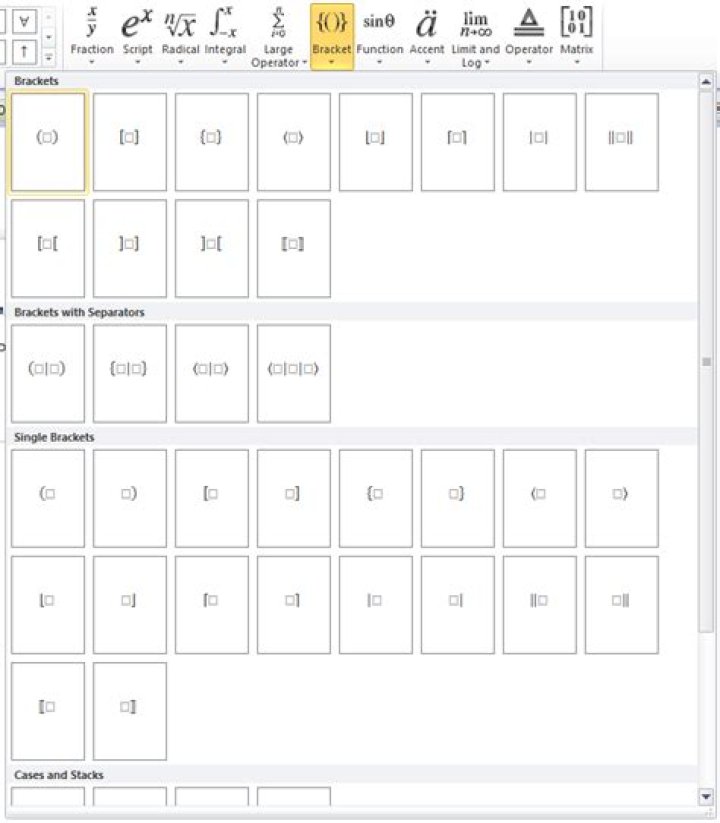 How to enter bra-ket notation in MS OneNote?