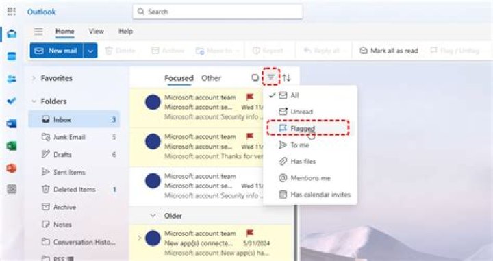 How to filter out flagged emails from a specific account in Outlook 2010's task list