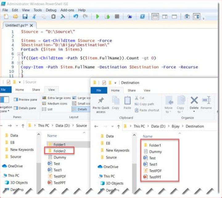 How to find empty directories in Windows using a Powershell Script