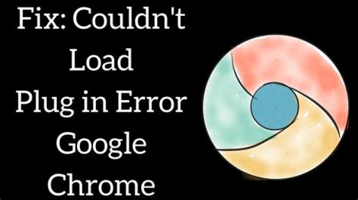 How to fix "Chrome couldn't load plugin" flash error?