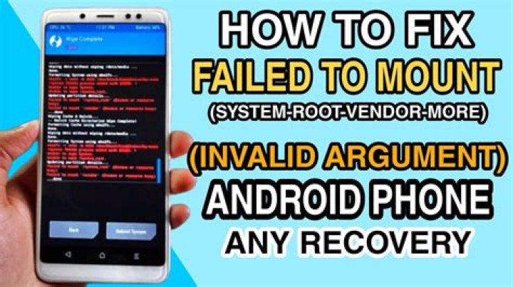 How to fix " Failed to mount /system_root (invalid arguement)