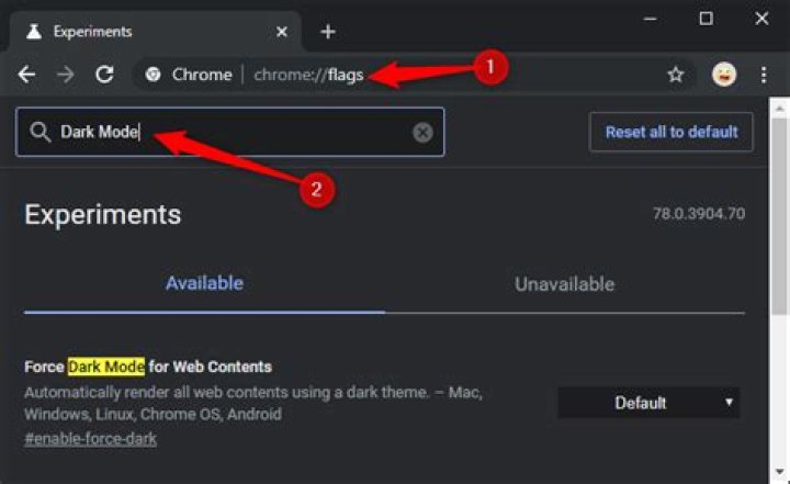 How to force enable Google Chrome Dark Mode for web content?
