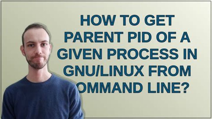 How to get parent PID of a given process in GNU/Linux from command line?