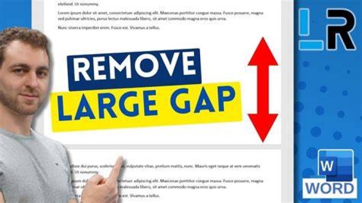 How to get rid of large gaps in text in MS Word