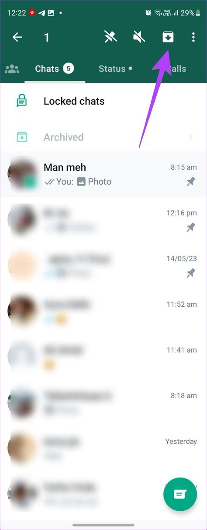How to hide Whatsapp group chat, without leaving it? (Mute and archive don't work.)