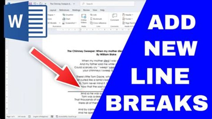 How to insert line break in Word cross-reference