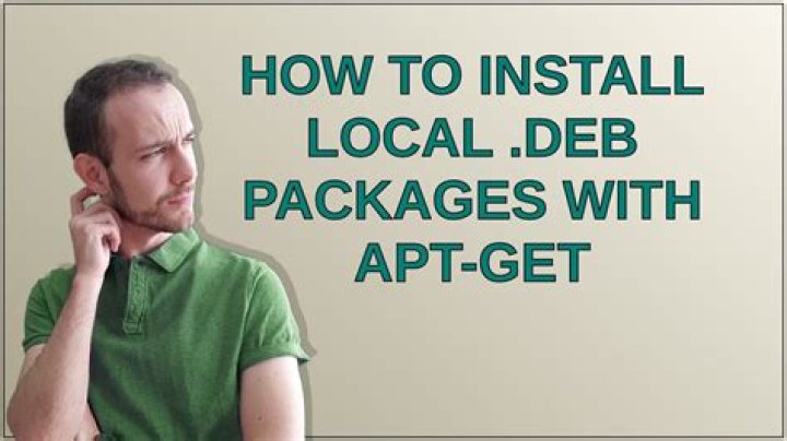 How to install local .deb packages with apt-get
