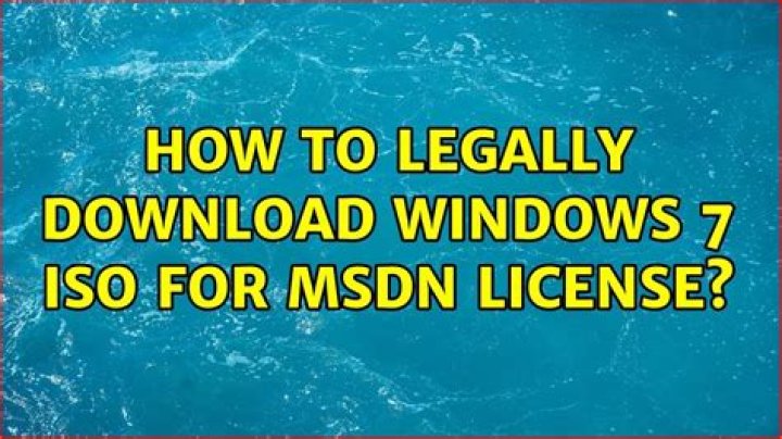 How to legally download Windows 7 ISO for MSDN license? [duplicate]