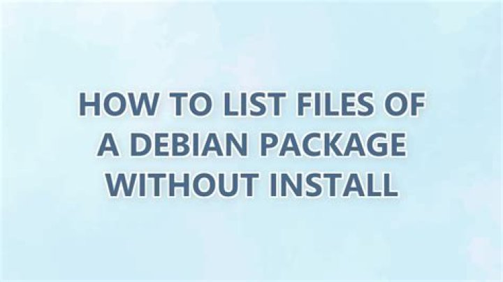 How to list files of a Debian package without install