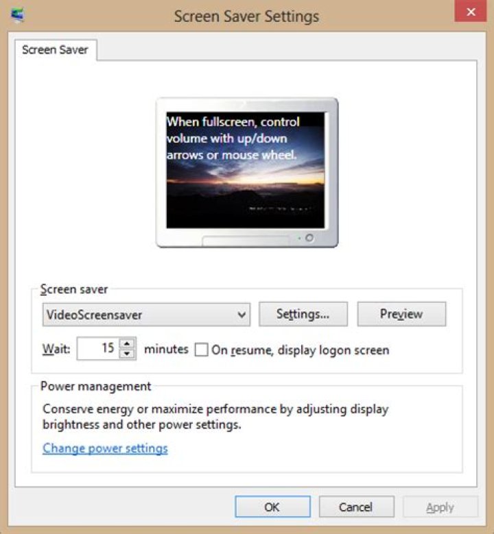 How to load a video as a screensaver on Windows 10?