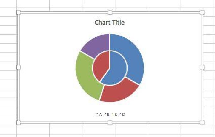 How to make a concentric pie chart in Excel?