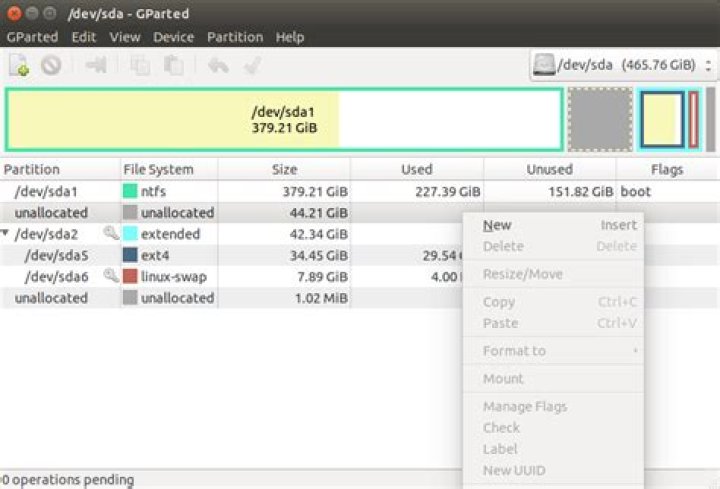 How to merge unallocated partition to linux partition
