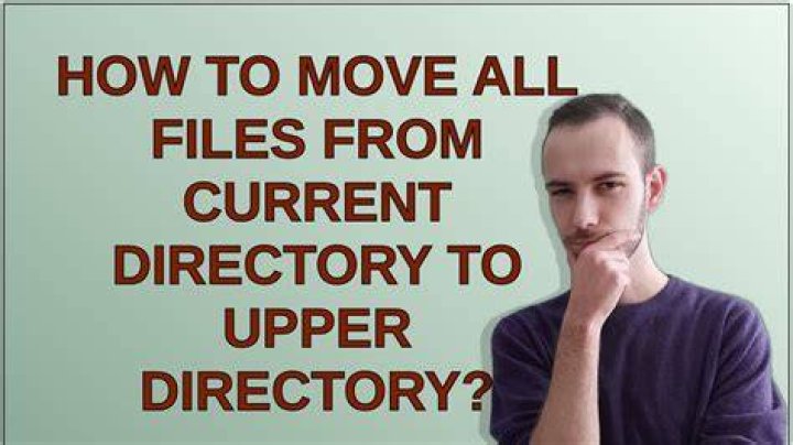 How to move all files from current directory to upper directory?