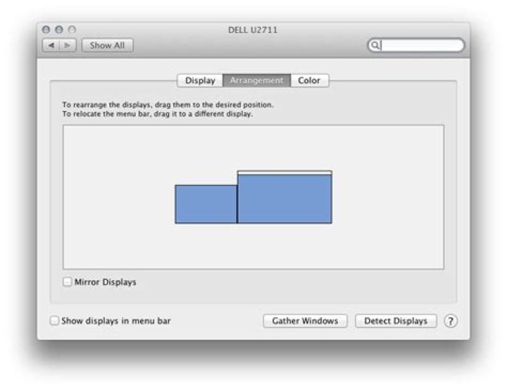 How to move Macintosh bottom dock bar from one screen to another?