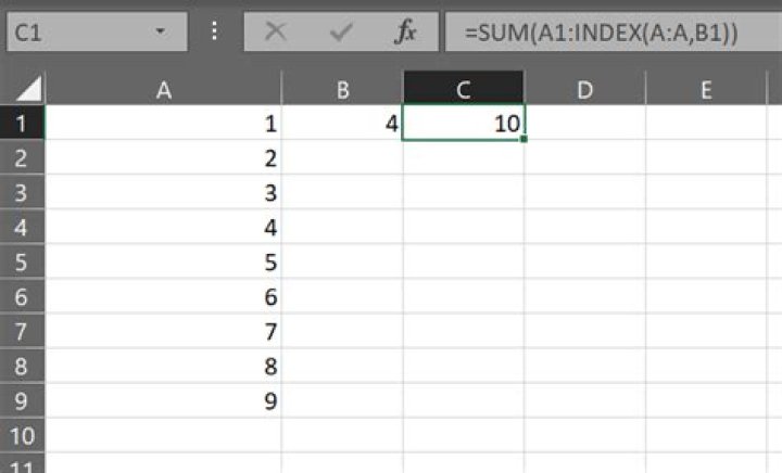 How to pass int value from cell in to excel formula