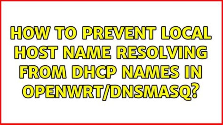 How to prevent local host name resolving from DHCP names in OpenWRT/dnsmasq
