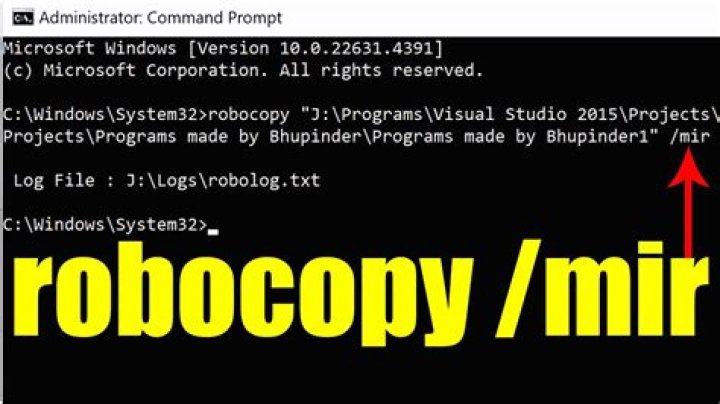 How to prevent robocopy /MIR from outputting the "EXTRA File" line in the log?