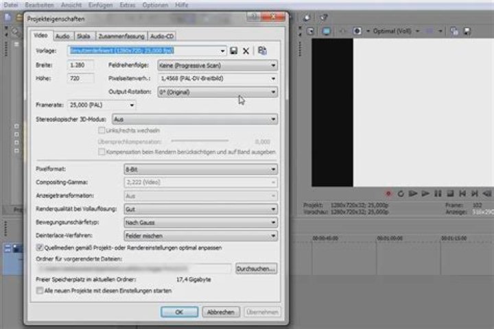 How to preview estimated file size in Vegas Pro?