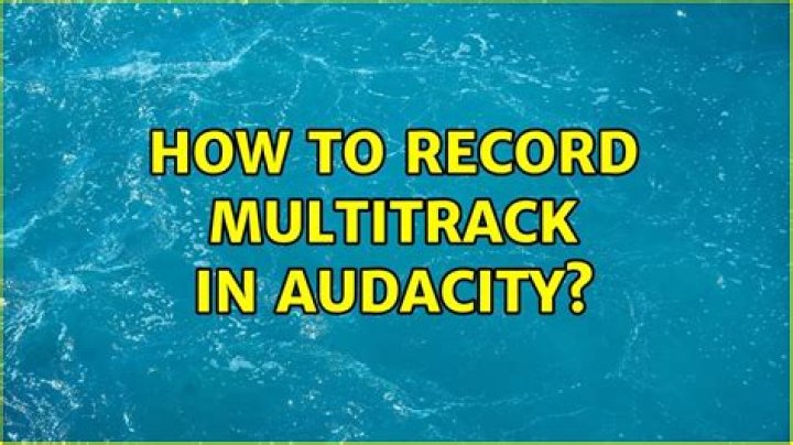 How to record multitrack in Audacity?