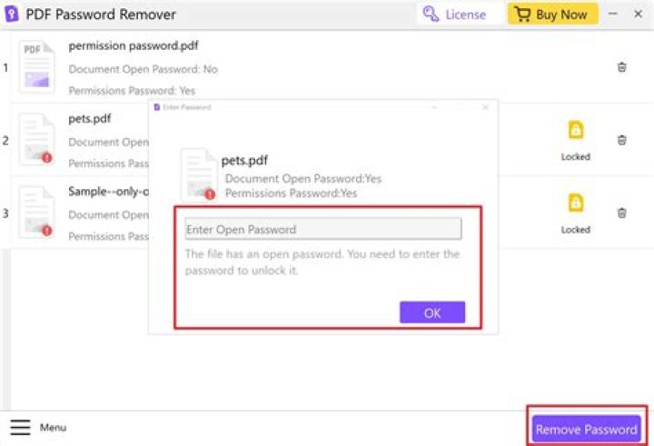 how to recover forgotten "owner password" of pdf file