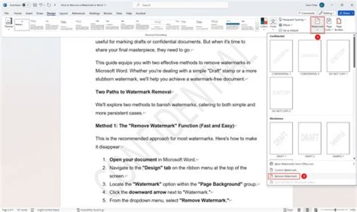 How to remove a watermark from a PDF file?