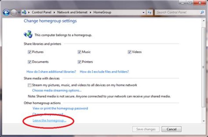 How to remove homegroup icon from Windows Explorer?